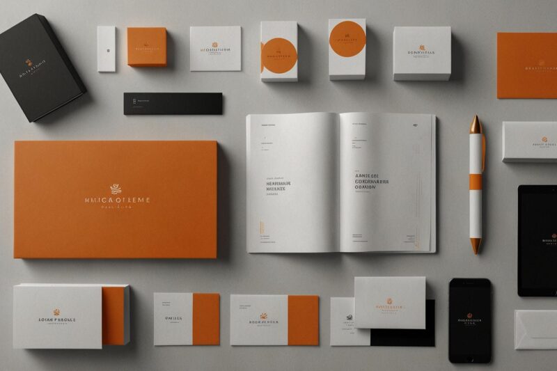 Un ensemble de produits ayant la même identité visuelle.